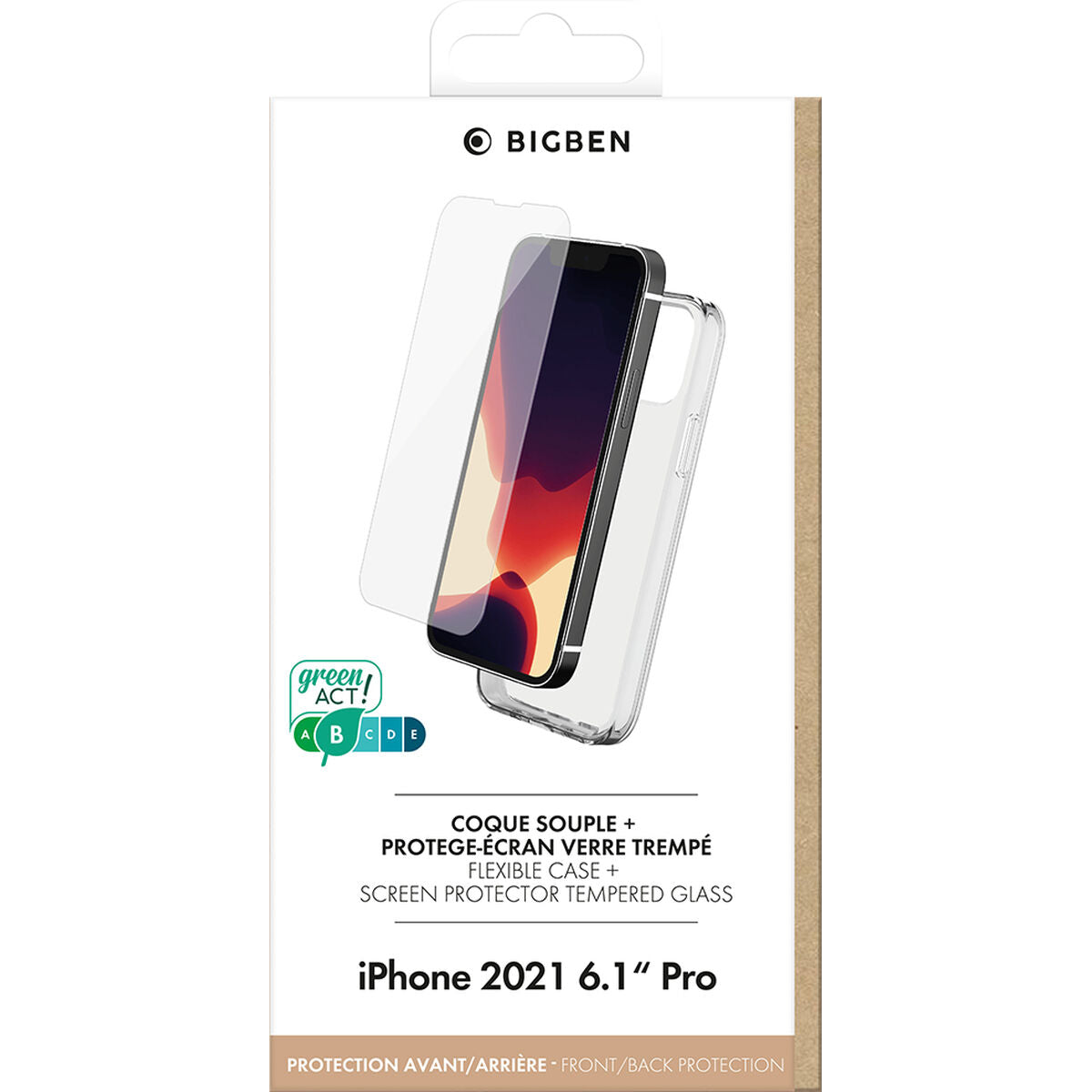 Protection pour téléphone portable BigBen Connected PACKSILIVTIP1361P Transparent Apple iPhone 13 Pro