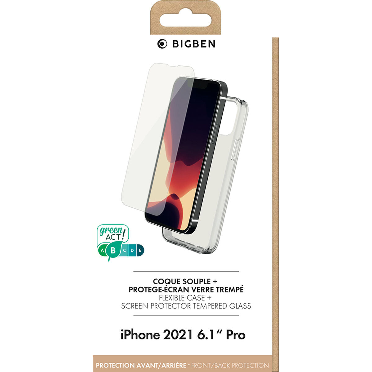 Protection pour téléphone portable BigBen Connected PACKSILIVTIP1361 Transparent Apple iPhone 13