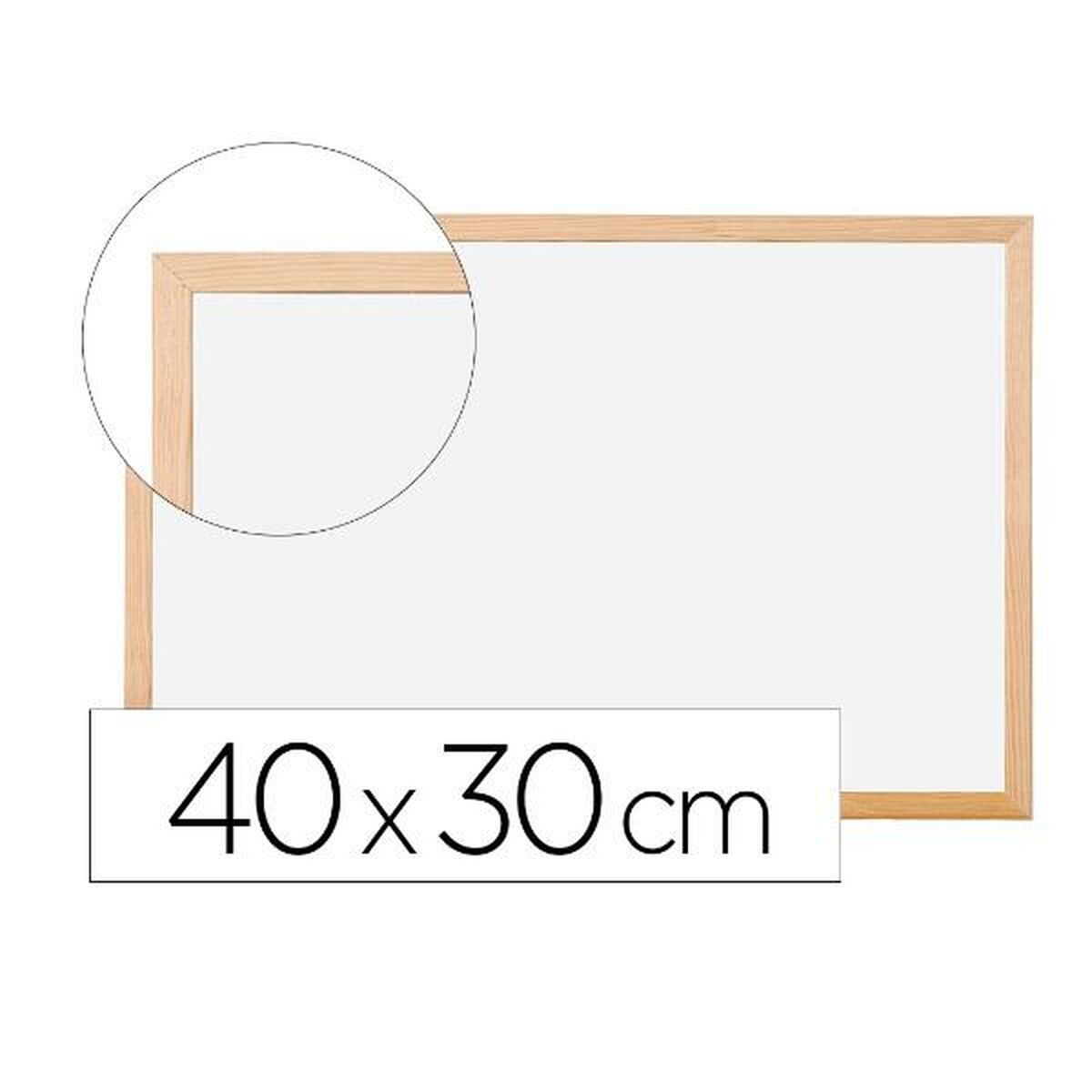 Tableau magnétique Q-Connect KF03569 Blanc Bois Plastique 40 x 30 cm