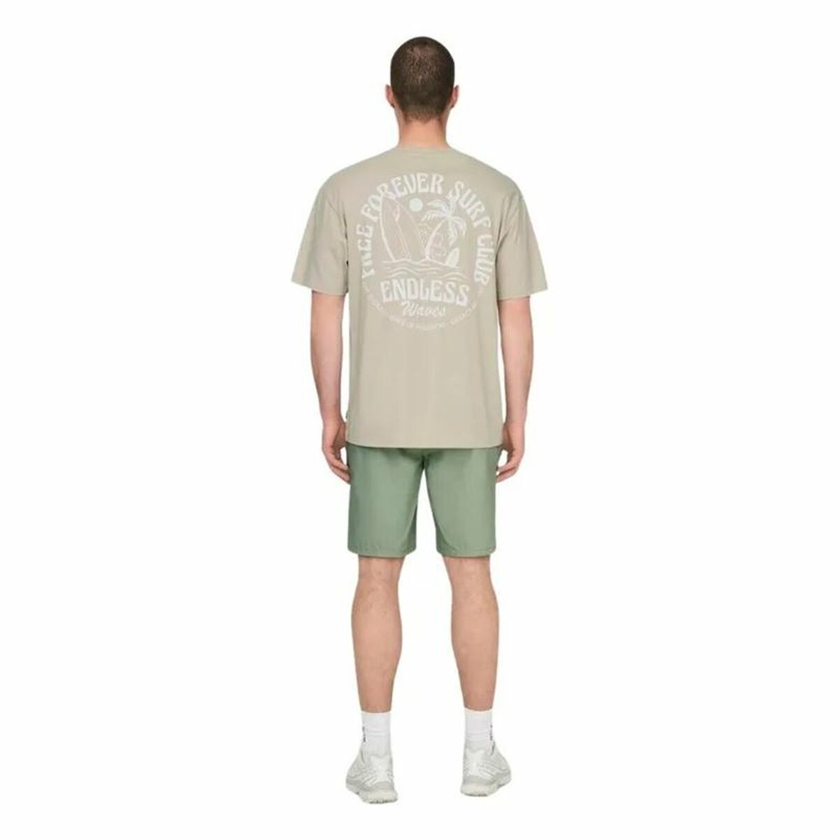 T-shirt à manches courtes homme Only & Sons Onskylan Rlx Icon Vert tendre