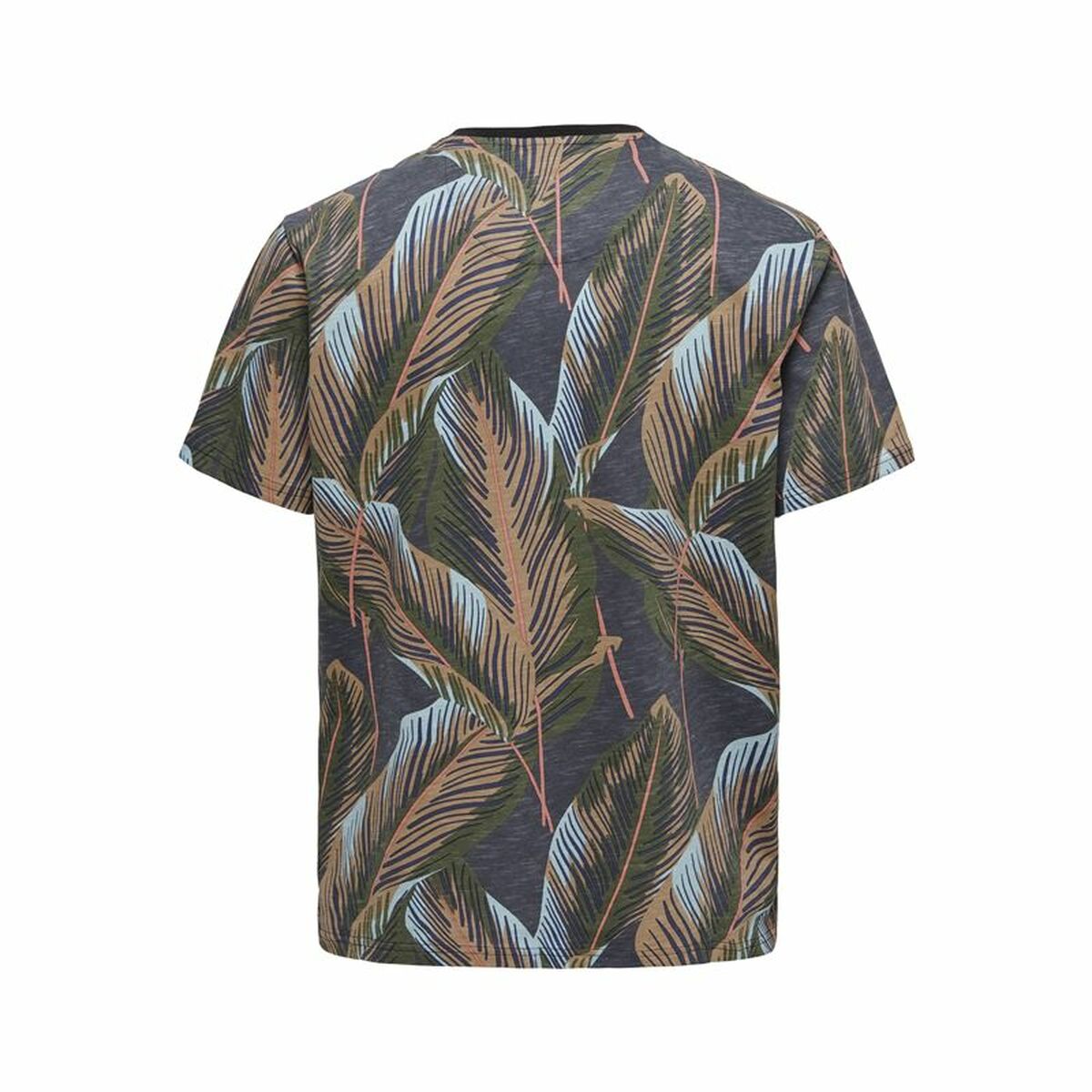 Men’s Short Sleeve T-Shirt Only & Sons Onskobe Reg Banana Leaf Black