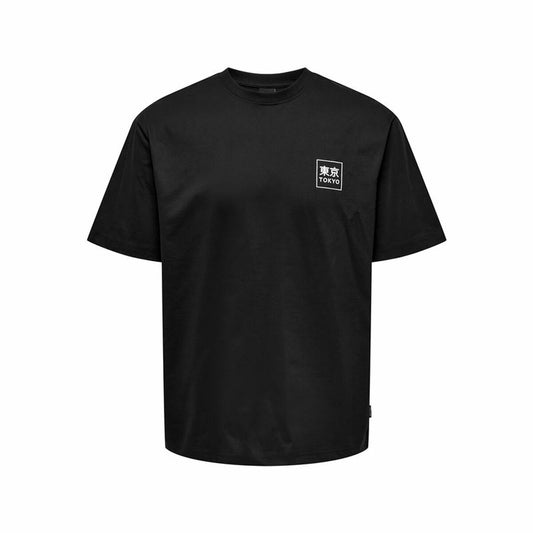 Men’s Short Sleeve T-Shirt Only & Sons Onskace Rlx Black