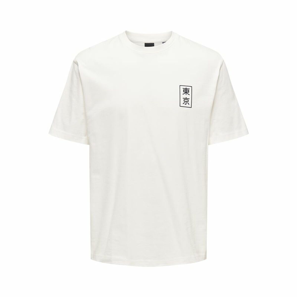 Men’s Short Sleeve T-Shirt Only & Sons Onskace Rlx White