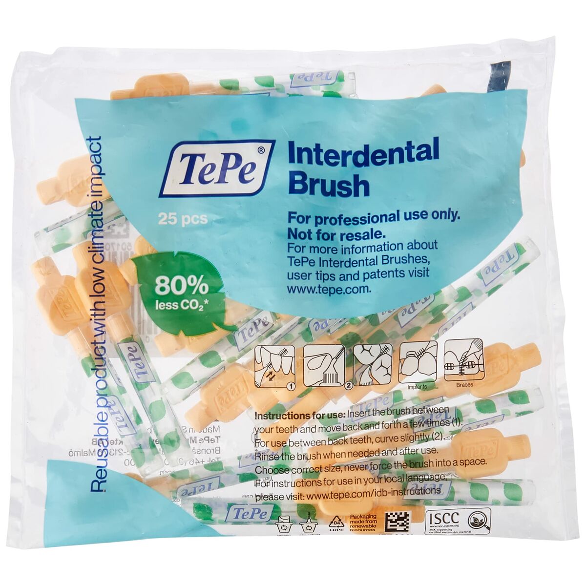 Interdental brushes Tepe Extra Soft Orange 0,45 mm 25 Units