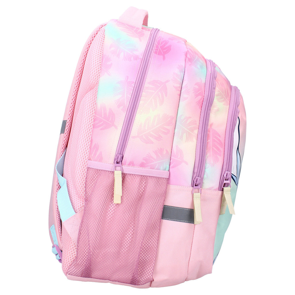 Stitch ALOHA 3-compartment large school bag for children