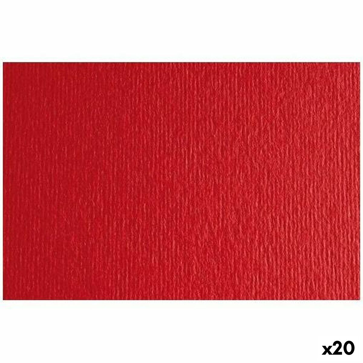 Papier carton Sadipal LR 200 Texturisée Rouge 50 x 70 cm (20 Unités)