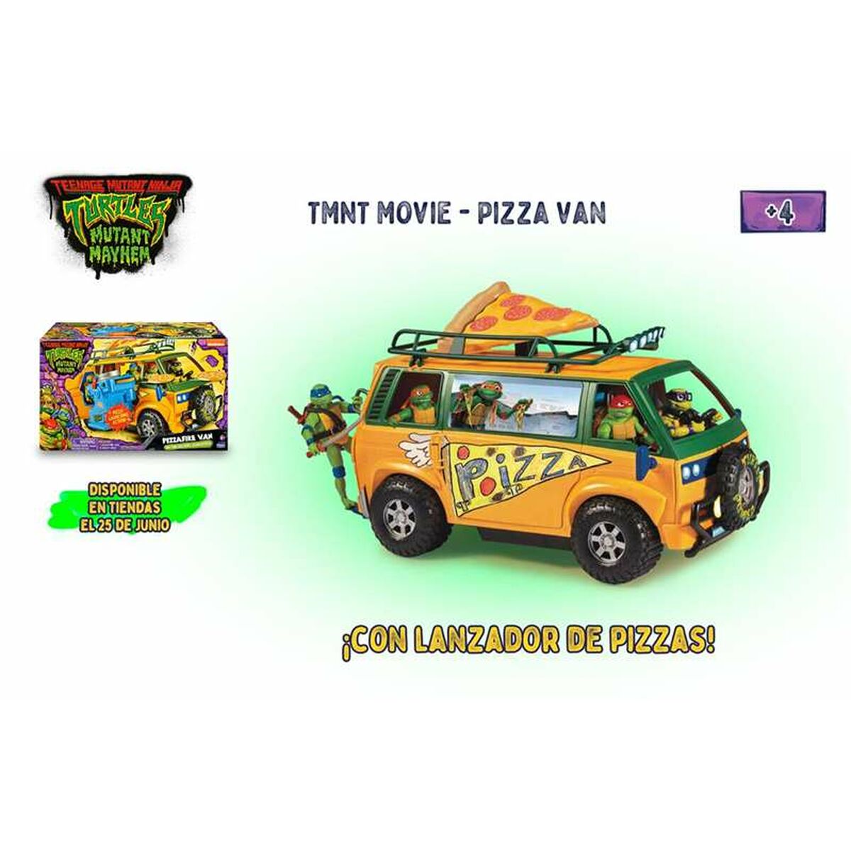 Caravan Teenage Mutant Ninja Turtles Pizza Van