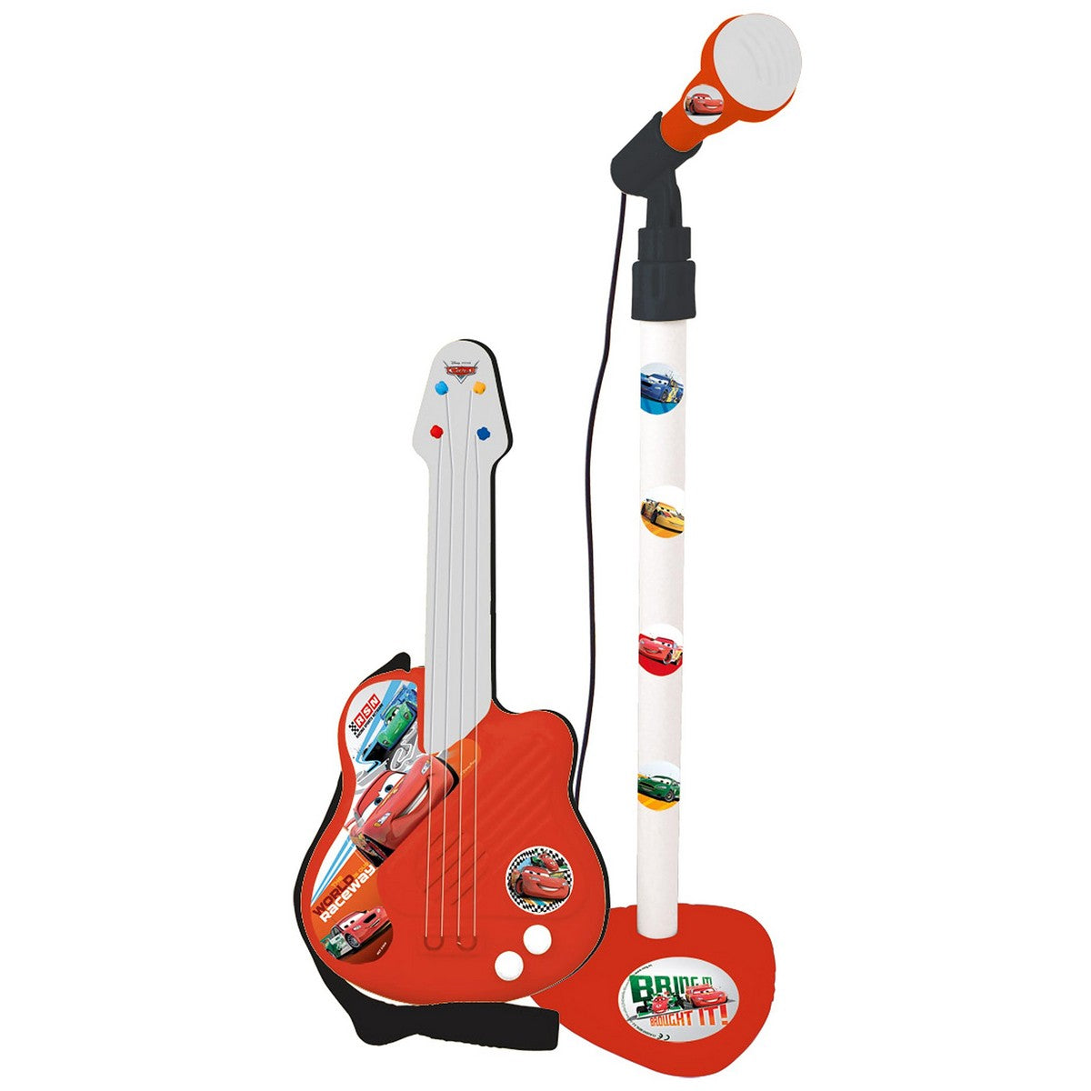 Music set Cars Microphone Baby Guitar Red-0