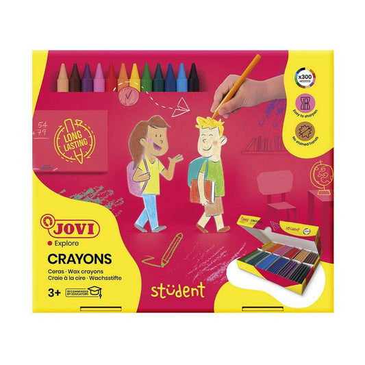 Crayons gras de couleur Jovi 929 300 Unités Caisse