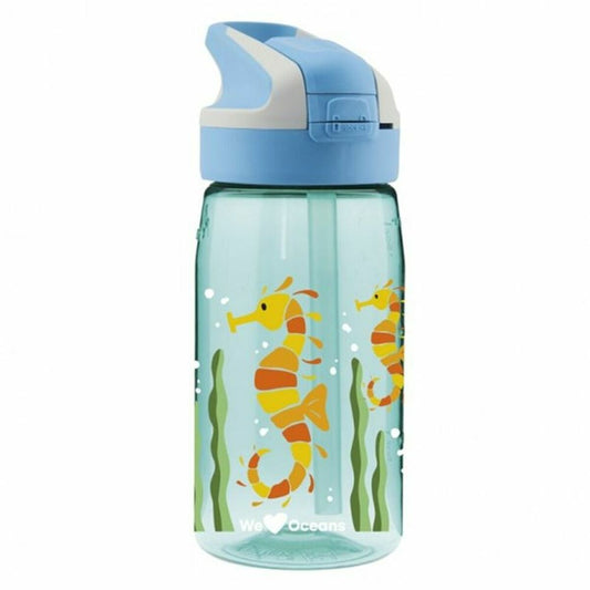Water bottle Laken Summit Sea Horse Blue Aquamarine (0,45 L)