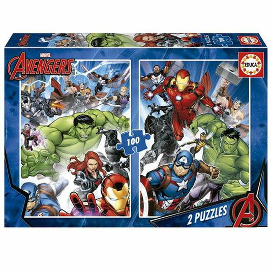 Set mit 2 Puzzeln The Avengers 100 Stücke