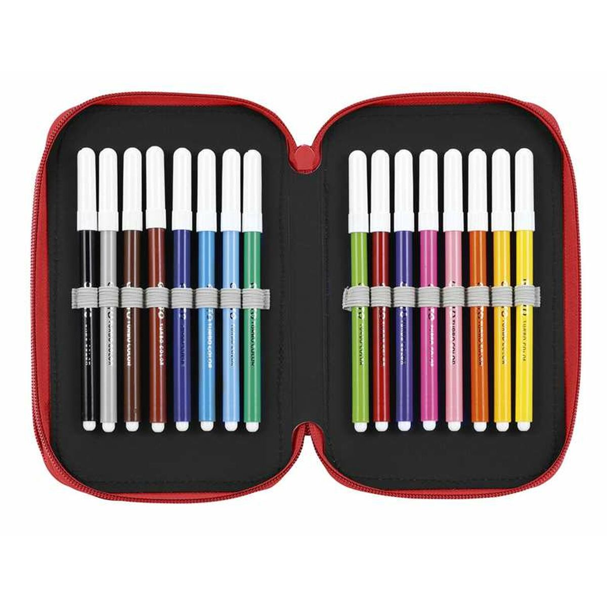 Triple Pencil Case Real Madrid C.F. 12.5 x 20.5 x 6 cm 12,5 x 20,5 x 6 cm 41 Pieces