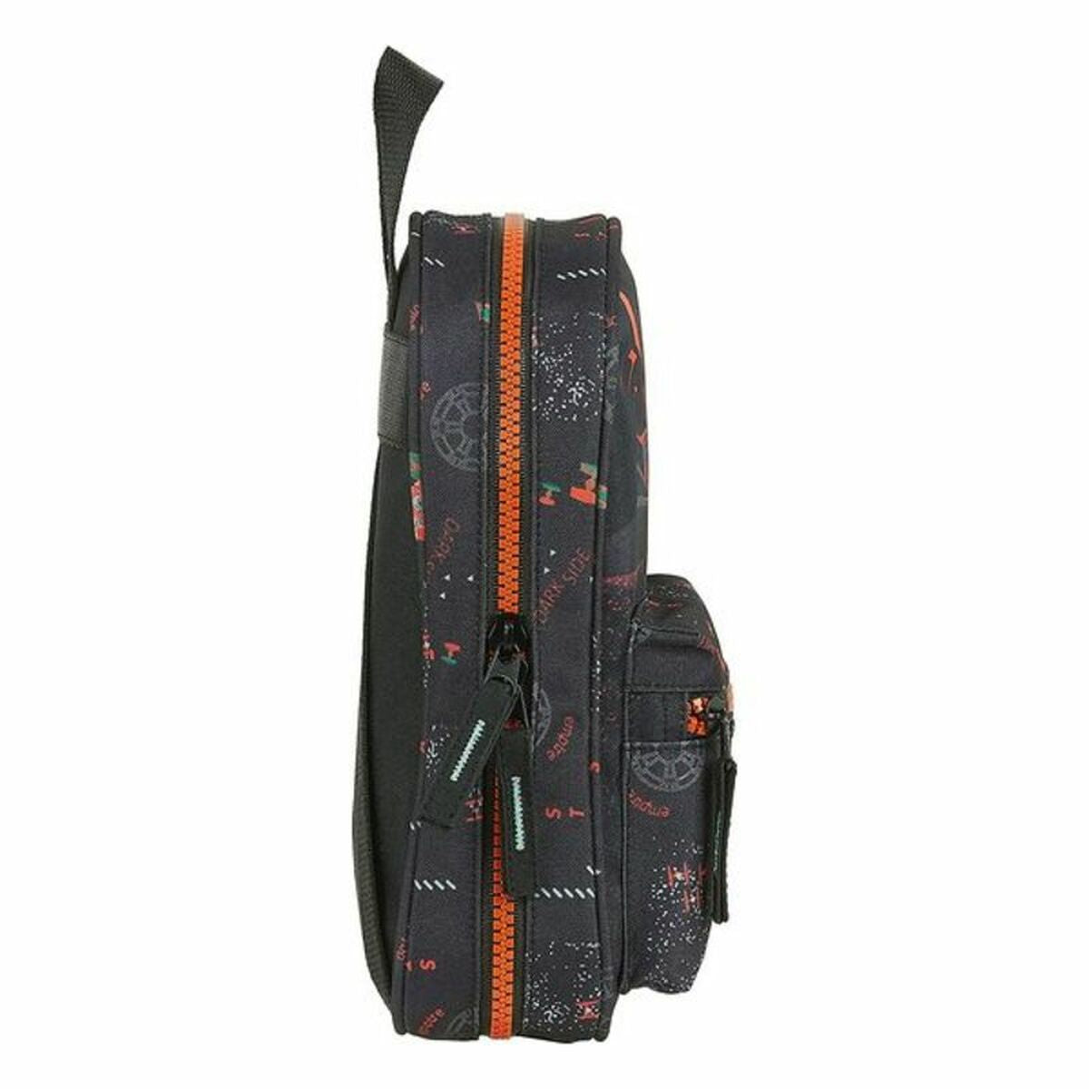 Backpack Pencil Case Star Wars The Dark Side Black Orange