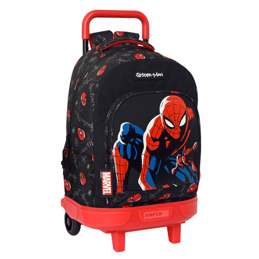 Cartable à roulettes Spiderman Hero Noir 33 X 45 X 22 cm