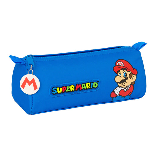 Trousse d'écolier Super Mario Play Bleu Rouge 21 x 8 x 7 cm