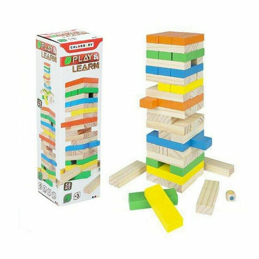 Building Blocks Game Woomax 57 Pieces (26 cm) (58 pcs)