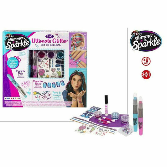Children's Make-up Set Colorbaby Ultimate Glitter 16 Pieces