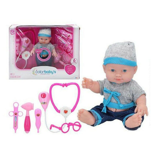 Baby Doll with Accessories Doctor Colorbaby (24 cm)