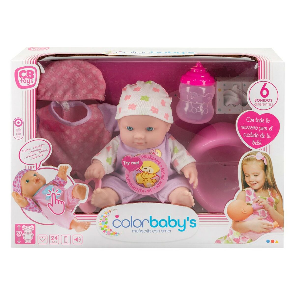 Poupée Bébé Colorbaby 20cm