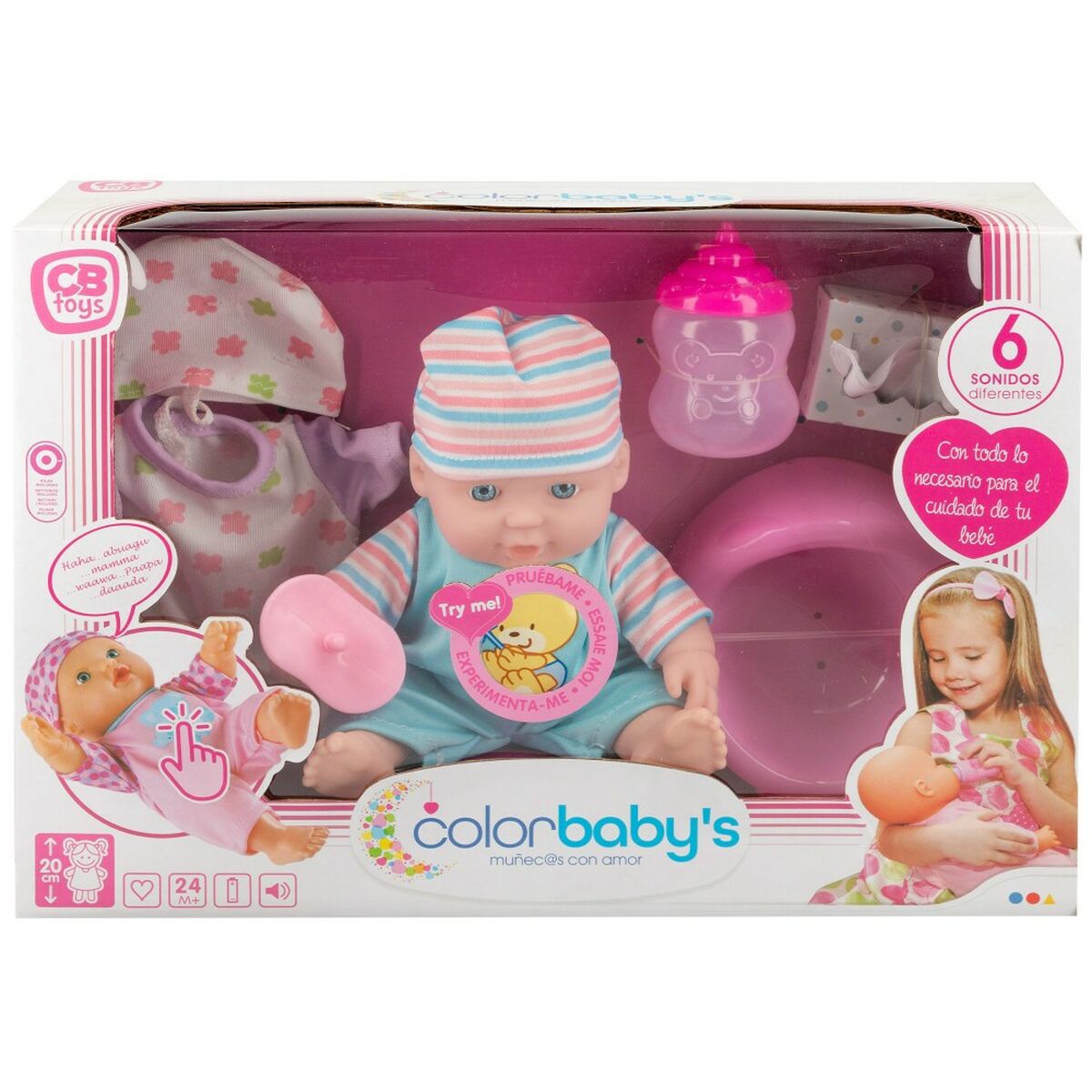 Poupée Bébé Colorbaby 20cm