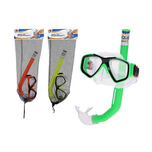 Tauchbrille mit Schnorchel und Flossen Colorbaby