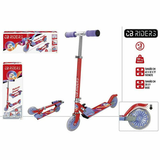 Scooter Colorbaby Rot Aluminium Kurzer Griff (77 cm)