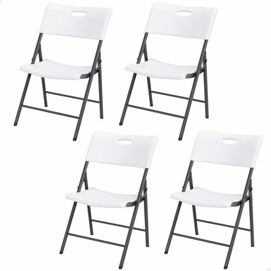 Folding Chair Lifetime White 4 Units 50 x 58 x 83 cm