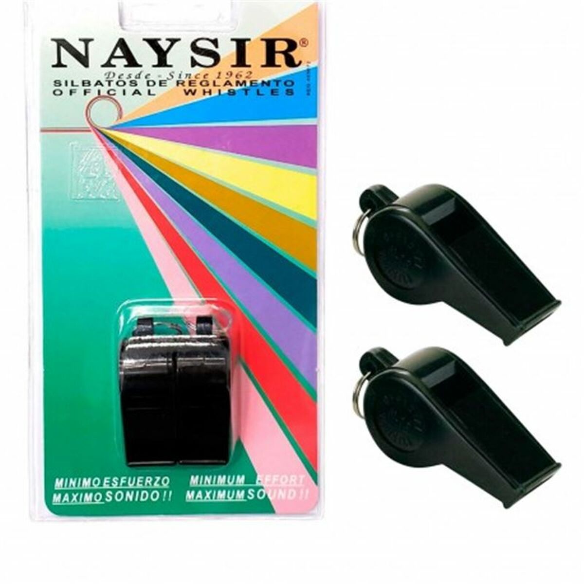Klassische Trillerpfeife Enebe Naysir N-1B ABS Schwarz 2 Stück