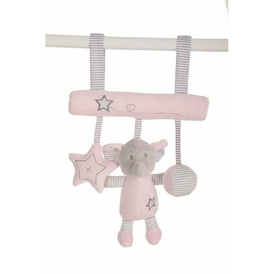 Door Hanger Fluffy toy Elephant Pink 25cm