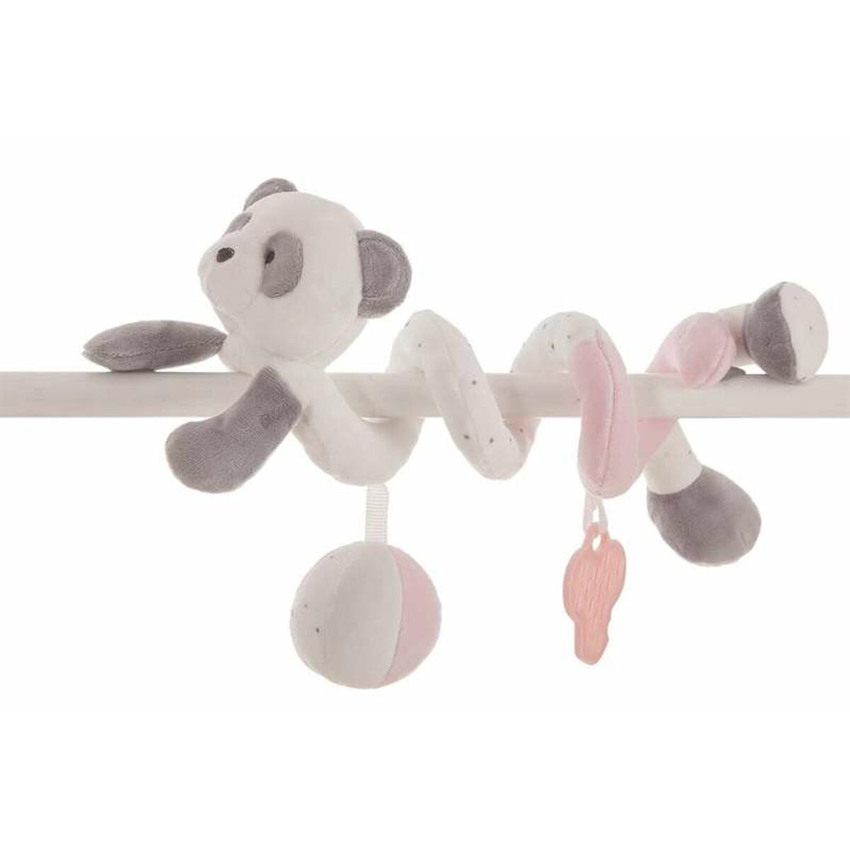 Activity Spiral Panda bear Pink 25 cm