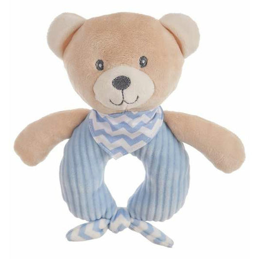 Rattle Cuddly Toy Blue Bear Velvet