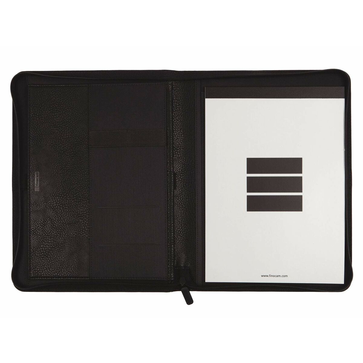 Zippered document holder Finocam Focus Black A4