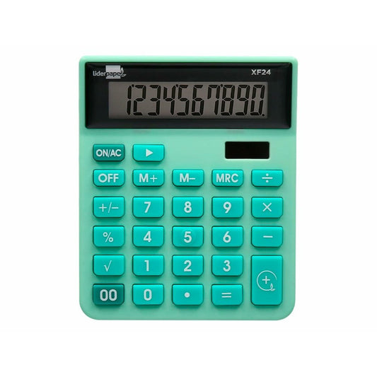 Calculatrice Liderpapel XF24 Vert Plastique
