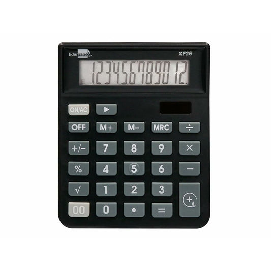 Calculatrice Liderpapel XF26 Noir Plastique