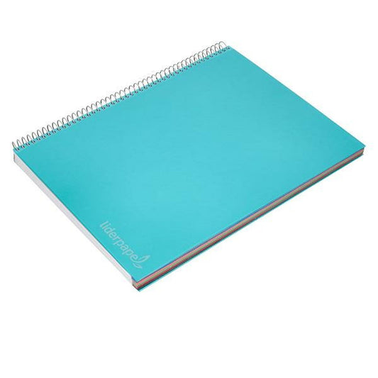 Notebook Liderpapel BA27 Celeste A4 140 Sheets
