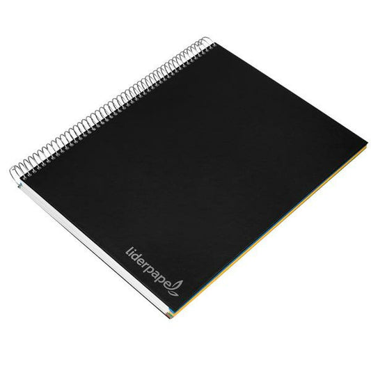 Notebook Liderpapel BA98 Black A4 140 Sheets