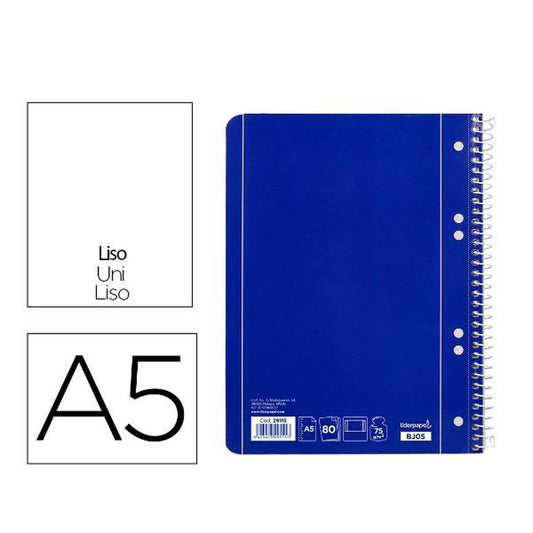 Notebook Liderpapel BJ05 Blue A4 80 Sheets