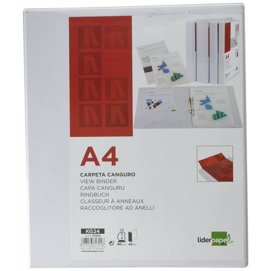 Ring binder Liderpapel KG24 White A4