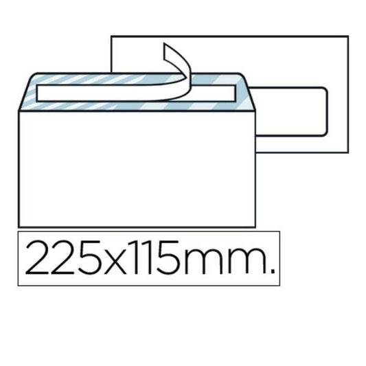 Envelopes Liderpapel SB07 White Paper 115 x 225 mm (500 Units)