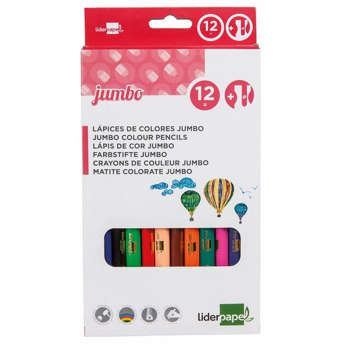 Colouring pencils Liderpapel LC02 Multicolour