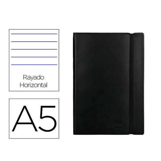 Notepad Liderpapel LB40 Black A5 120 Sheets