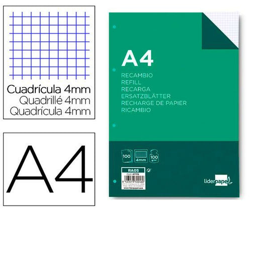Replacement Liderpapel RA05 White A4 100 Sheets