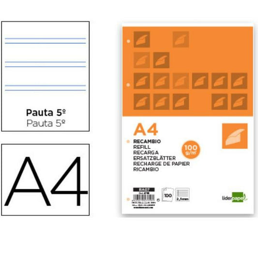 Replacement Liderpapel RA07 White A4 100 Sheets