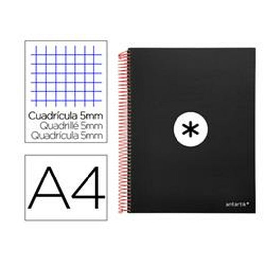 Notebook Antartik KD86 Black A4 120 Sheets