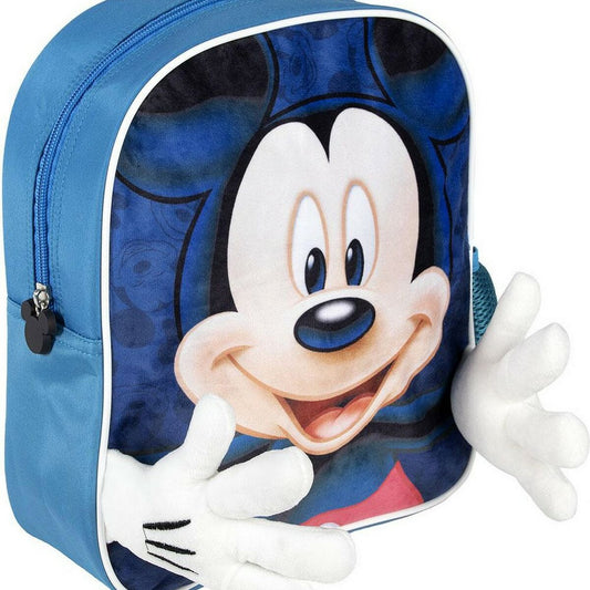 School Bag Mickey Mouse Blue (25 x 31 x 1 cm)
