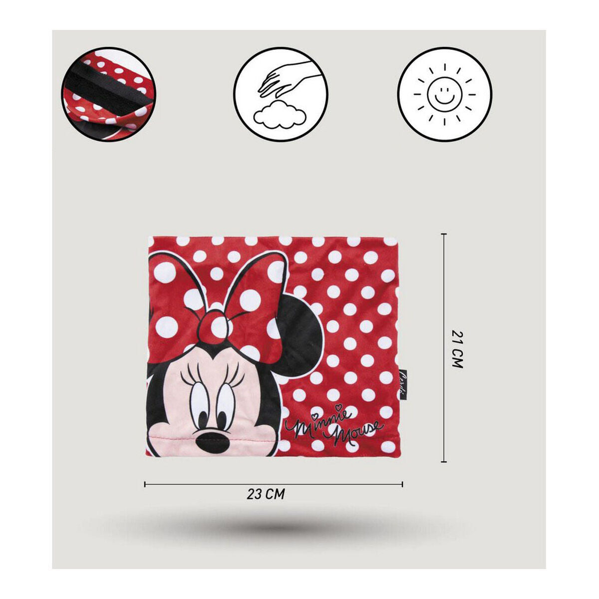 Neck Warmer Minnie Mouse Red-2