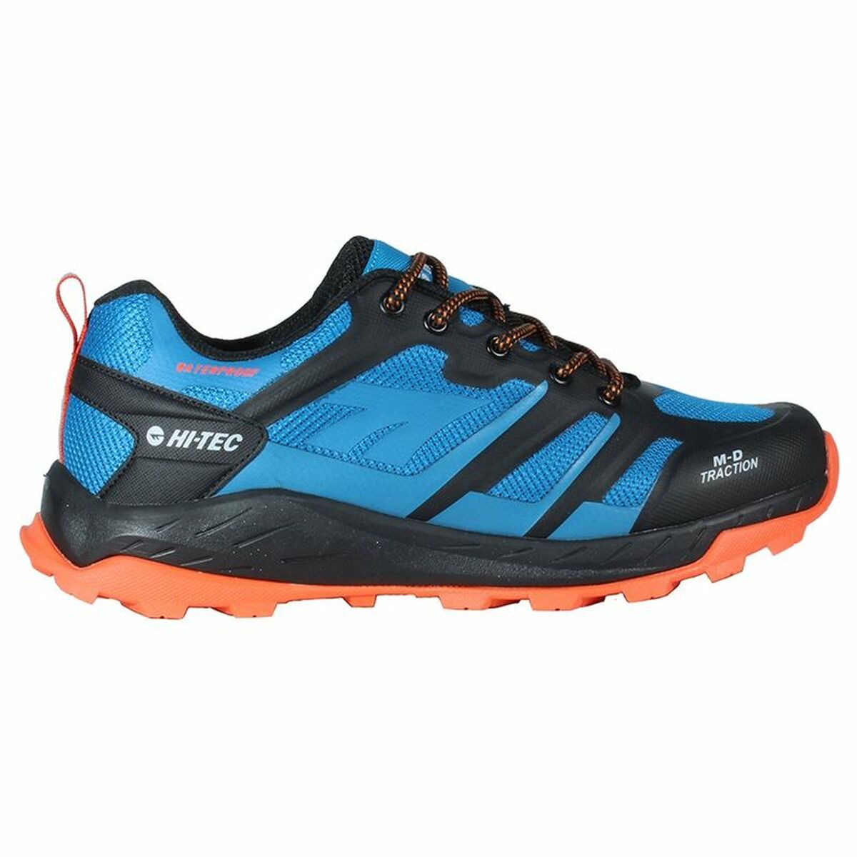 Running Shoes for Adults Hi-Tec Toubkal Low Waterproof Navy Blue Men