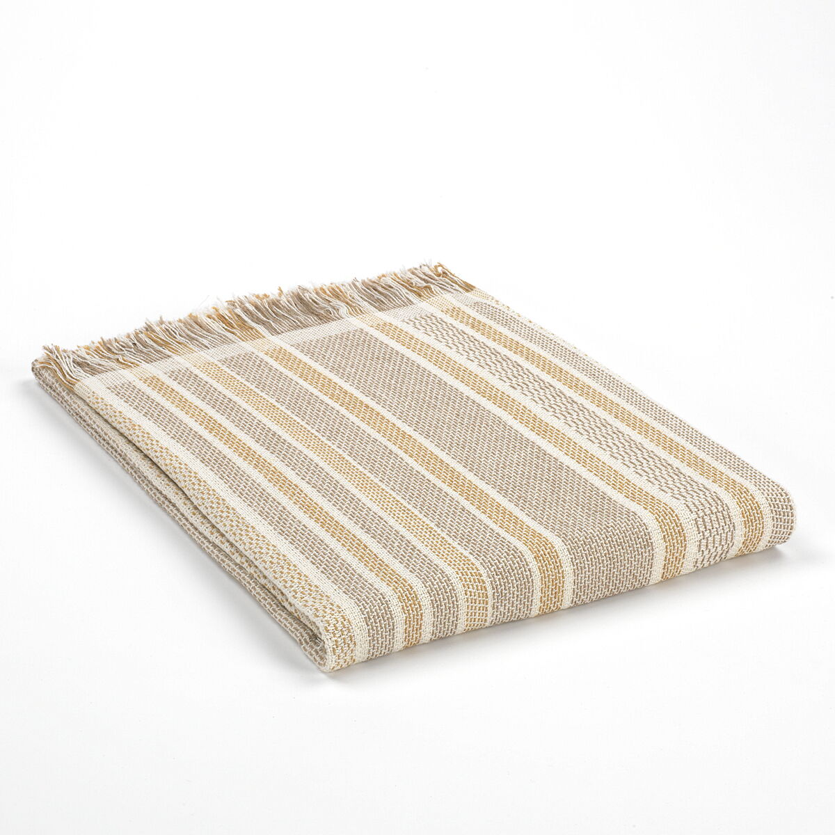 Beach Towel Alexandra House Living Salines Ocre 125 x 180 cm