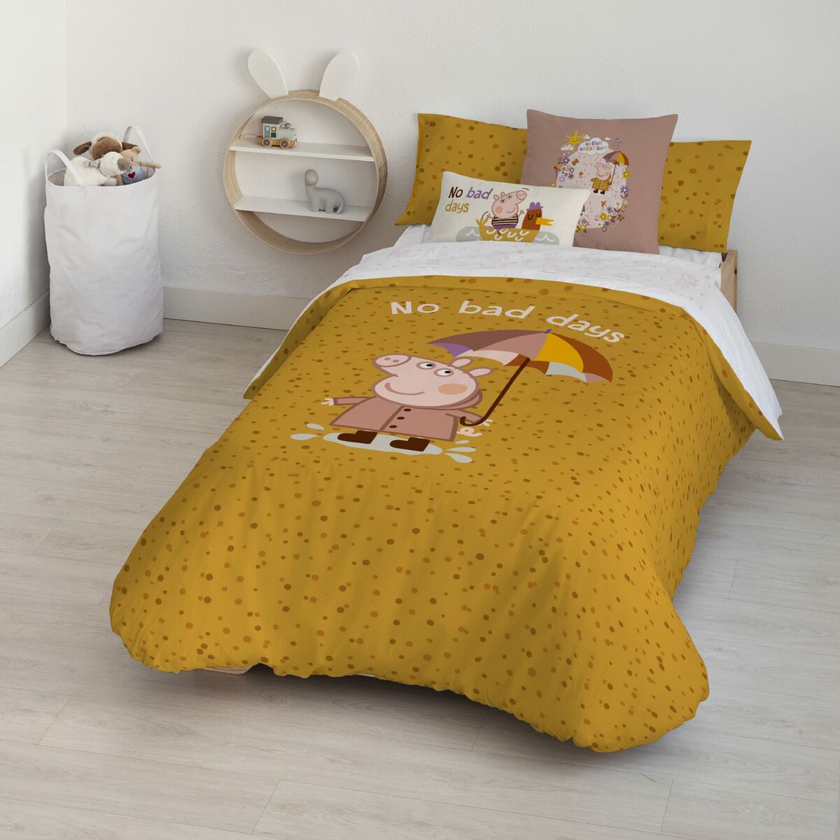 Bettdeckenbezug Peppa Pig No Bad Days 180 x 220 cm