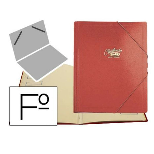 Organiser Folder Saro 30-R Red A4